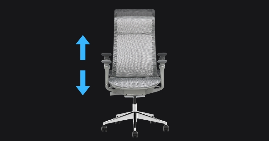 REGULACJA WYSOKOŚCI FOTELA